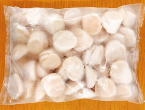 生食用 冷凍天然帆立（北海道産1kg）化粧箱 - 築地 西山水産